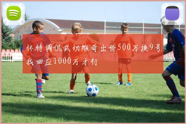 怀特调侃武切维奇出价500万换9号我回应1000万才行